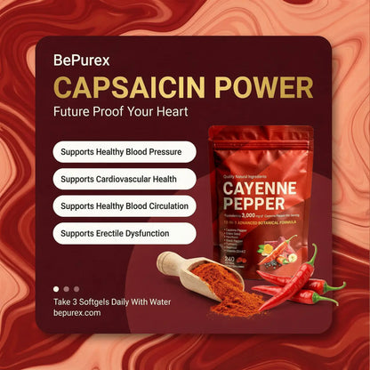 Improve Vascular Health with BePurex™ Capsaicin Softgels