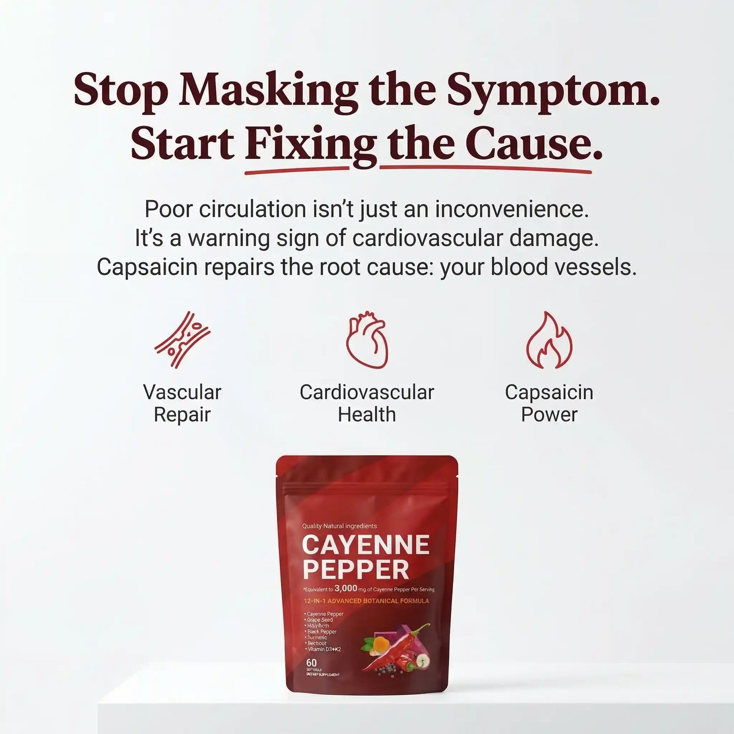 BePurex Cayenne Pepper Softgels