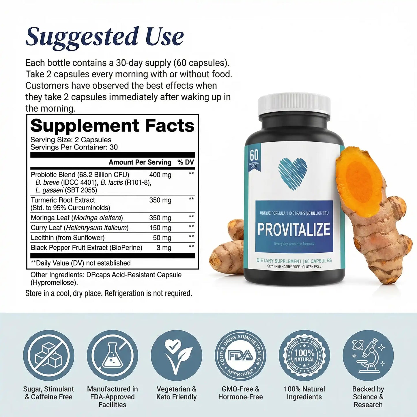 Provitalize | Best Natural Menopause Probiotic
