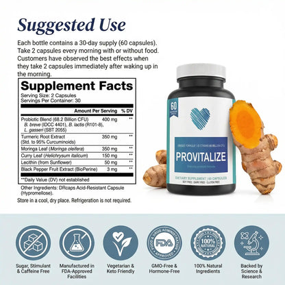 Provitalize | Best Natural Menopause Probiotic