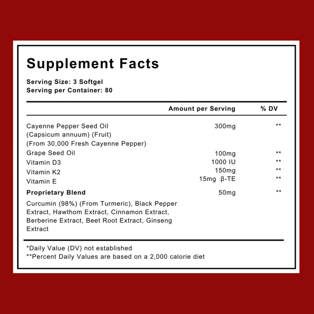 Improve Vascular Health with BePurex™ Capsaicin Softgels