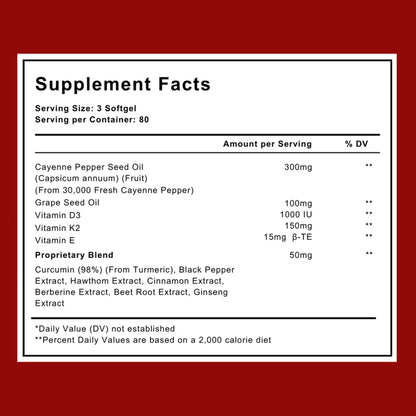 Improve Vascular Health with BePurex™ Capsaicin Softgels