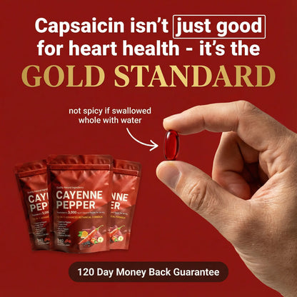 Improve Vascular Health with BePurex™ Capsaicin Softgels