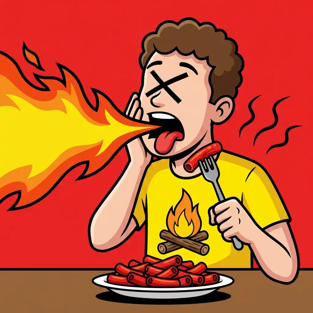 カイエンペッパーを食べる漫画